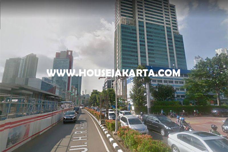 LS1212 Tanah Jalan HR Rasuna Said Kuningan Luas 8000m Dijual ijin Komersial Gedung Office Apartement 30 Lantai