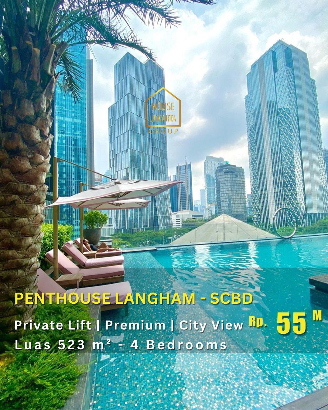 AS1707 Penthouse langham residence Senopati scbd sudirman mewah murah