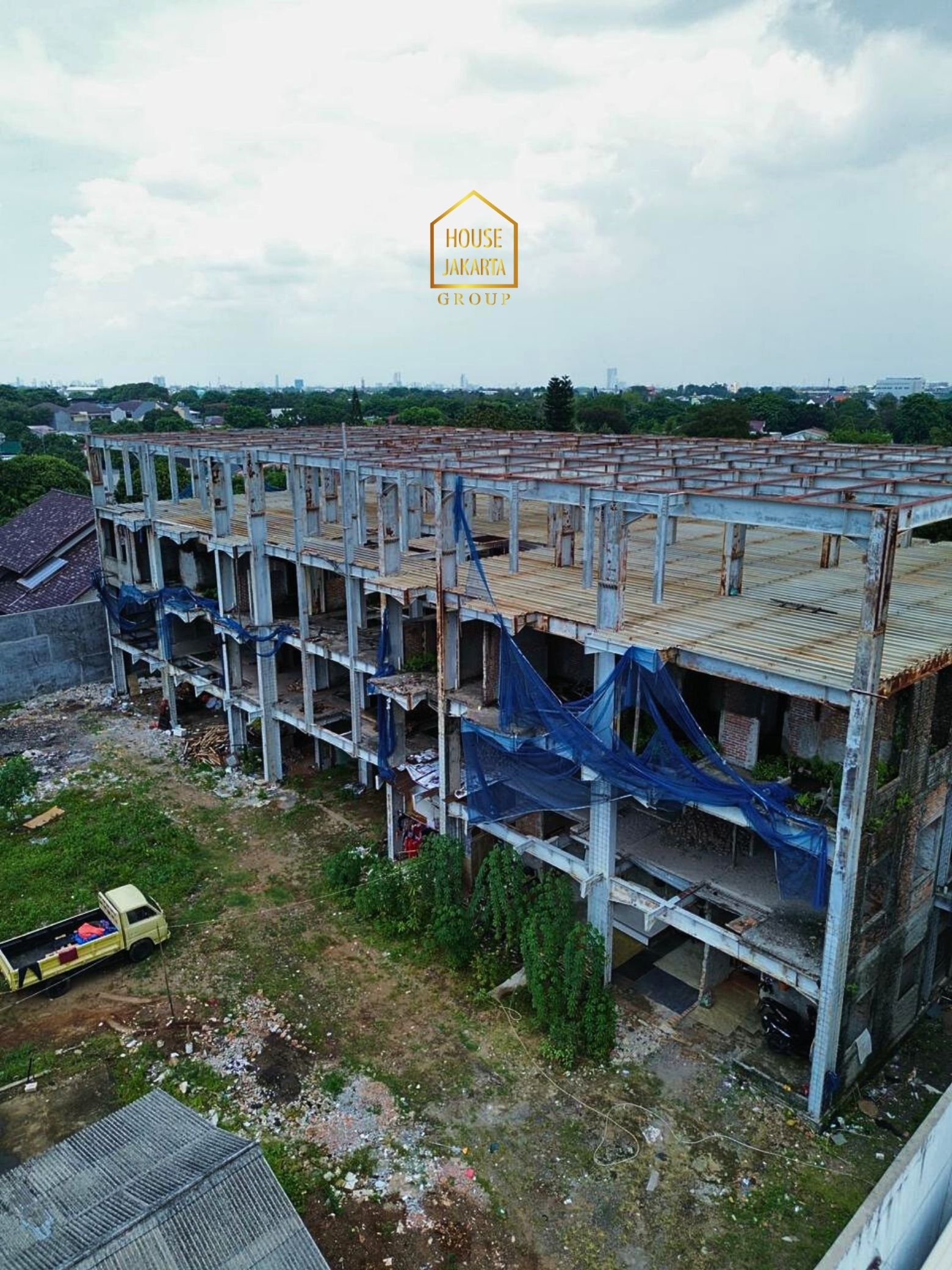 LS2037  FOR SALE: LEBAK BULUS. TANAH KOMERSIAL BONUS KONSTRUKSI  BANGUNAN, TERMURAH HARGA DI BAWAH NJOP 