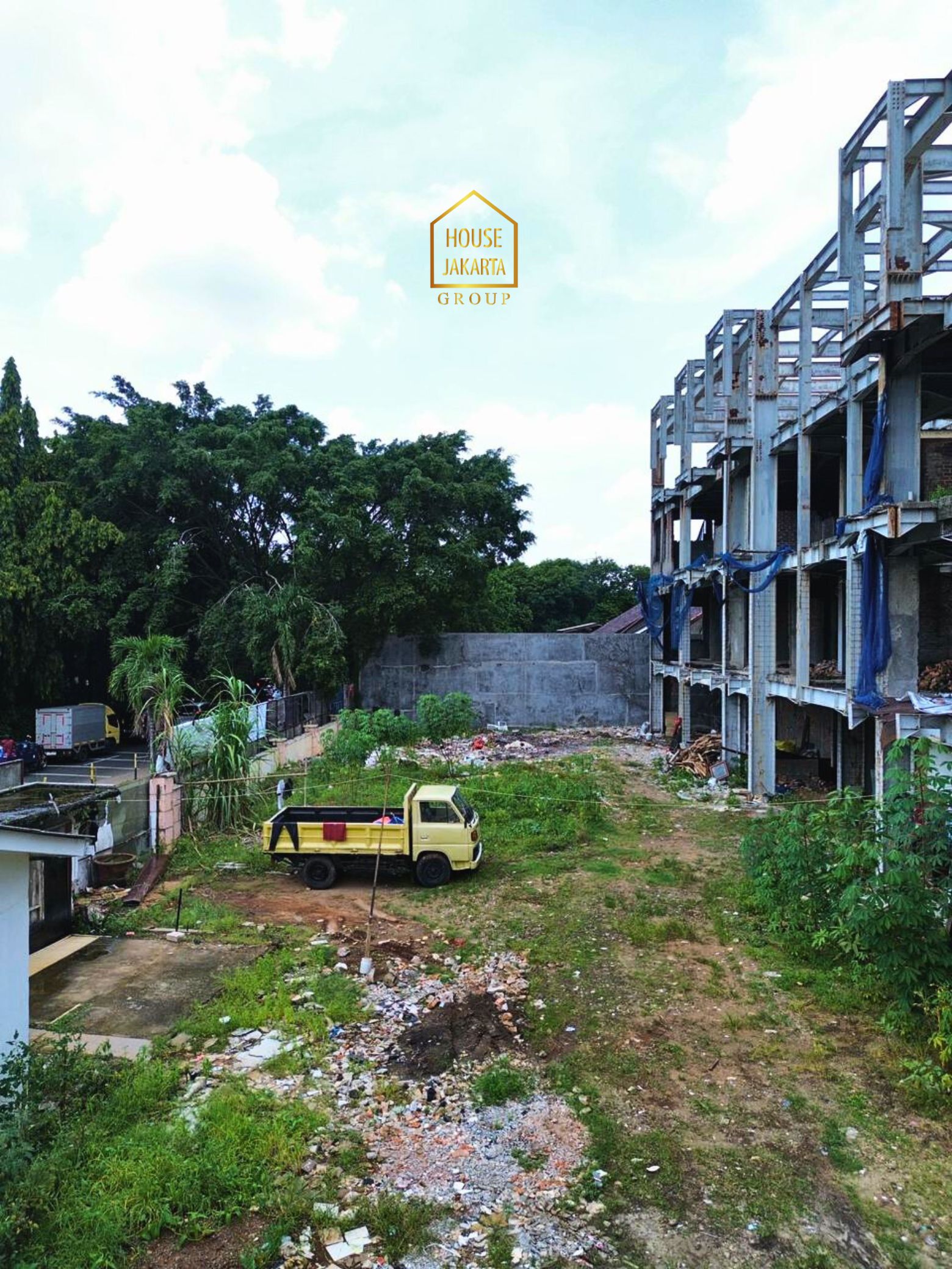 LS2037  FOR SALE: LEBAK BULUS. TANAH KOMERSIAL BONUS KONSTRUKSI  BANGUNAN, TERMURAH HARGA DI BAWAH NJOP 