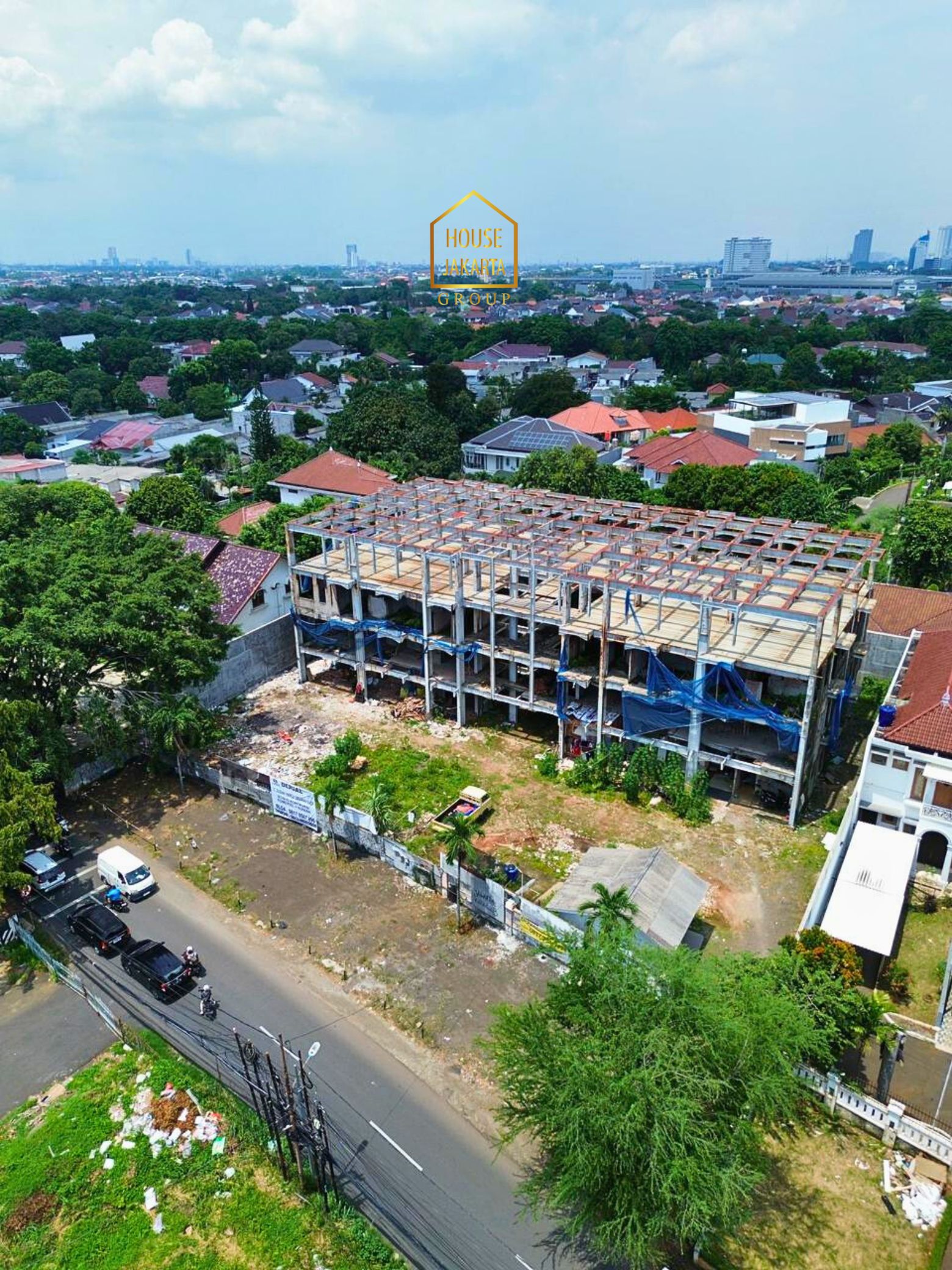 LS2037  FOR SALE: LEBAK BULUS. TANAH KOMERSIAL BONUS KONSTRUKSI  BANGUNAN, TERMURAH HARGA DI BAWAH NJOP 