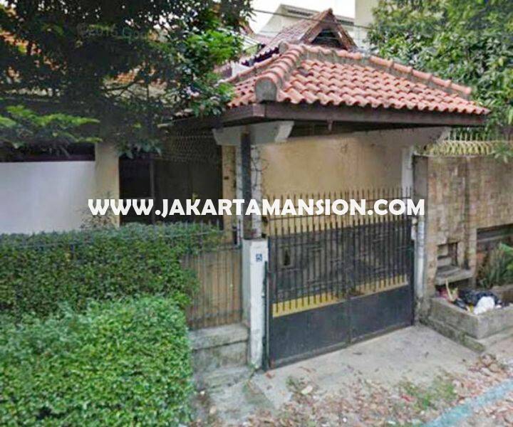 HS846 Rumah tua jalan Hang jebat Kebayoran baru dijual murah hitung tanah