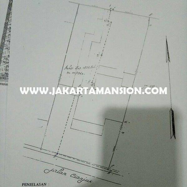 HS882 Rumah Jalan Cianjur Menteng Dijual Murah 85juta/m Tanah Kotak Golongan C