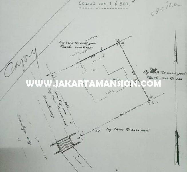 HS921 Rumah Jalan Ki Mangun sarkoro Menteng Dijual Murah Hitung Tanah bentuk Kotak